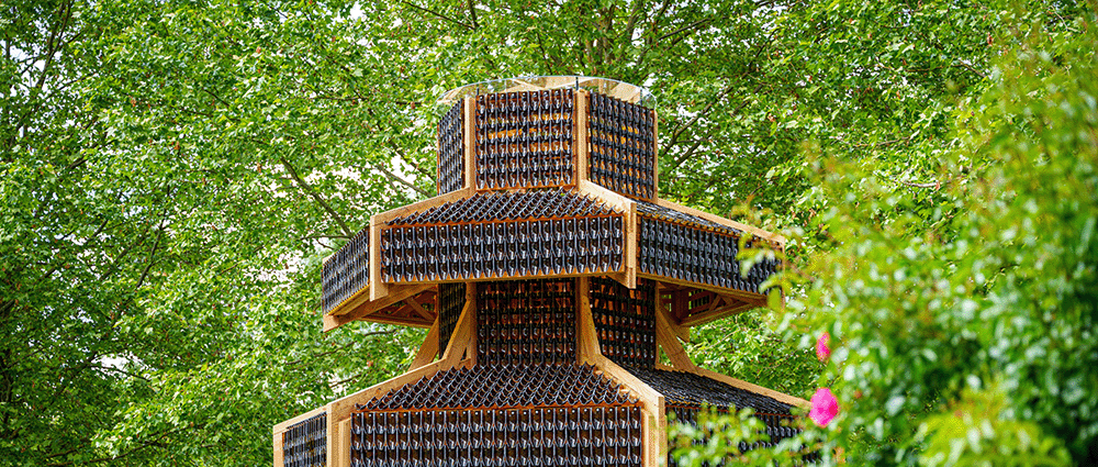 haut de l'oeuvre qui se trouve dans le parc de la Maison Ackerman